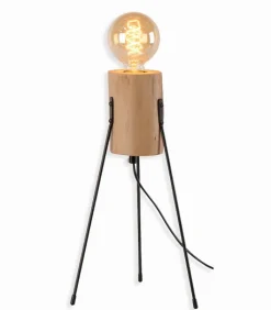 Lampes De Table|Cocktail Scandinave Lampe bois sur pieds GORKA