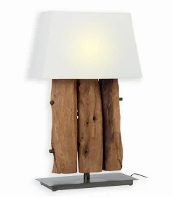 Lampes De Table|Découvrez Nos Meubles En Teck|Cocktail Scandinave Lampe exotique teck PATI