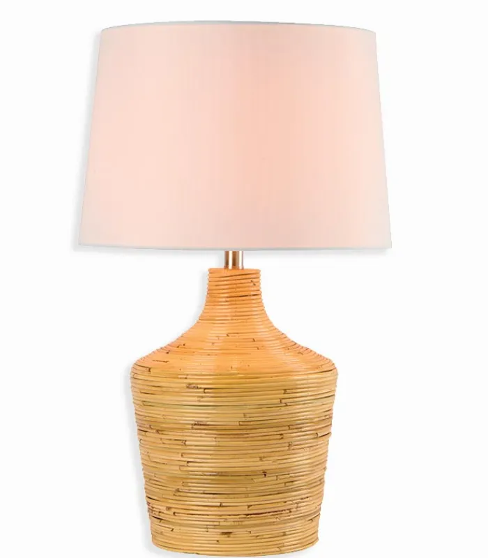 Lampes De Table|Cocktail Scandinave Lampe naturelle rotin RATTAN