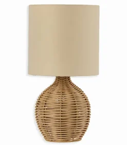 Lampes De Table|Cocktail Scandinave Lampe naturelle rotin RITA