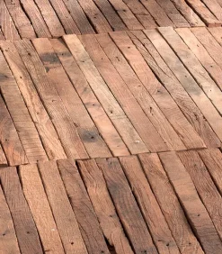Planchers|Cocktail Scandinave Lattes de PLANCHER en teck recyclé