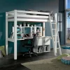 Lits|Cocktail Scandinave Lit compact 90×200 STUDIO blanc