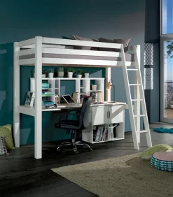 Lits|Cocktail Scandinave Lit compact 90×200 STUDIO blanc