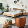 Lits|Cocktail Scandinave Lit frêne massif 2 places ALSEN