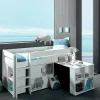 Lits|Cocktail Scandinave Lit mi-hauteur enfant 90×200 GENIUS