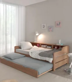 Lits|Cocktail Scandinave Lit pin massif 90×190 BORSEN