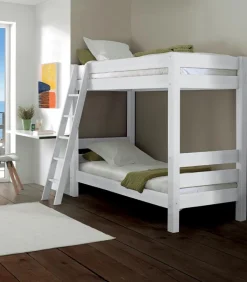 Lits|Cocktail Scandinave Lits superposés 90×200 KARL blanc