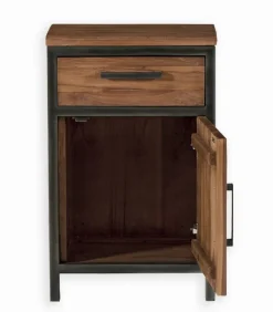 Découvrez Nos Meubles En Teck|Etagères & Colonnes|Cocktail Scandinave Meuble bas teck et métal BROWTON