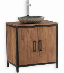 Découvrez Nos Meubles En Teck|Meubles Avec Vasques|Cocktail Scandinave Meuble teck avec vasque pierre BROWTON