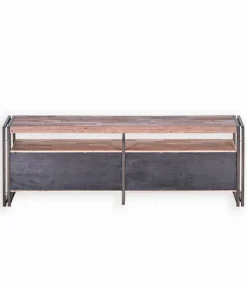Meubles Tv|Cocktail Scandinave Meuble TV bois de bateau et métal SAMBA