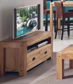 Meubles Tv|Cocktail Scandinave Meuble TV chêne huilé L 120 cm NORWAY