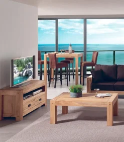 Meubles Tv|Cocktail Scandinave Meuble TV chêne huilé L 120 cm NORWAY