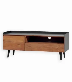 Découvrez Nos Meubles En Teck|Meubles Tv|Cocktail Scandinave Meuble TV teck recyclé 1 porte LANGDON
