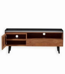 Découvrez Nos Meubles En Teck|Meubles Tv|Cocktail Scandinave Meuble TV teck recyclé 1 porte LANGDON