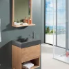 Meubles Avec Vasques|Cocktail Scandinave Meuble vasque en chêne et pierre naturelle – STONE