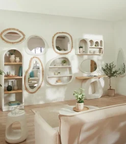 Miroirs & Cloisons|Cocktail Scandinave Miroir organique SANTORIN