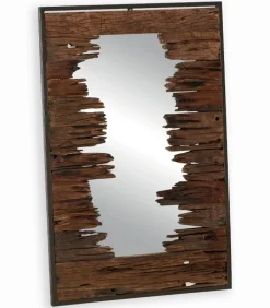 Découvrez Nos Meubles En Teck|Miroirs & Cloisons|Cocktail Scandinave Miroir teck recyclé NATURE