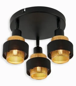 Spots & Plafonniers|Cocktail Scandinave Plafonnier de 3 spots amovibles GOLDLINE