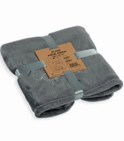 Animaux|Cocktail Scandinave Plaid 100×80 cm broderie tête de chien « UAF »