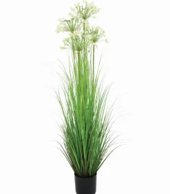 Plantes Artificielles|Cocktail Scandinave Plante artificielle FLEUR POIREAU en pot