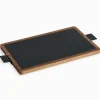 Accessoires Cuisine|Cocktail Scandinave Plateau rectangulaire ardoise et bois