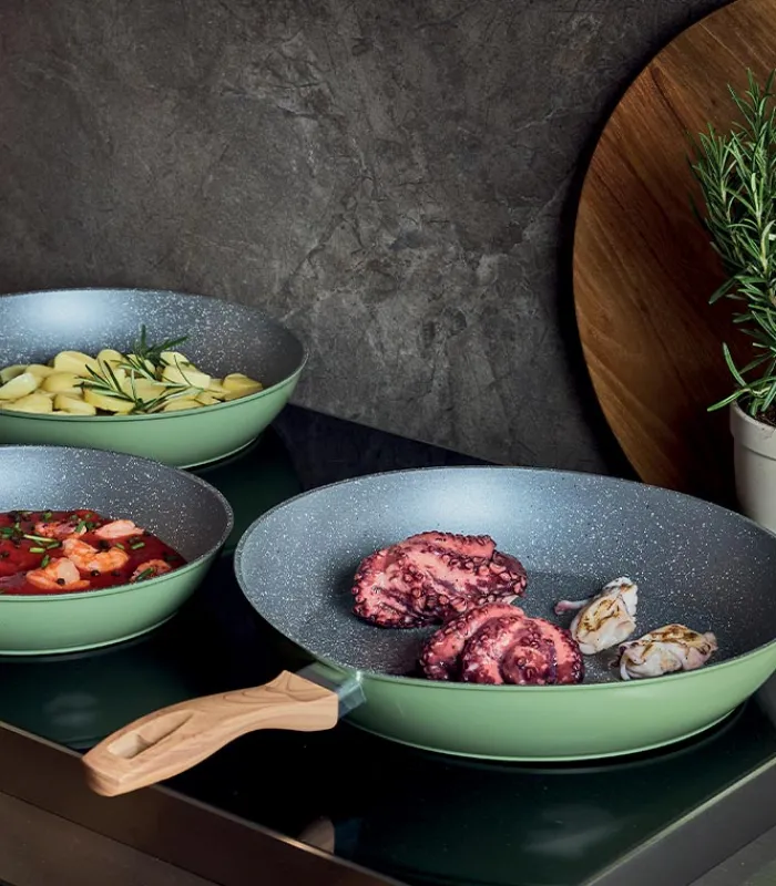 Accessoires Cuisine|Cocktail Scandinave Poêle WOK 28 cm STONE SAGE