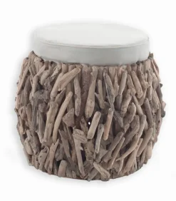 Poufs, Tabourets & Bancs|Poufs, Tabourets & Bancs|Cocktail Scandinave Pouf bois flotté WOODREAM