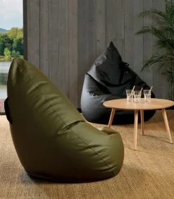 Poufs, Tabourets & Bancs|Poufs, Tabourets & Bancs|Cocktail Scandinave Pouf poire aspect cuir KOOL