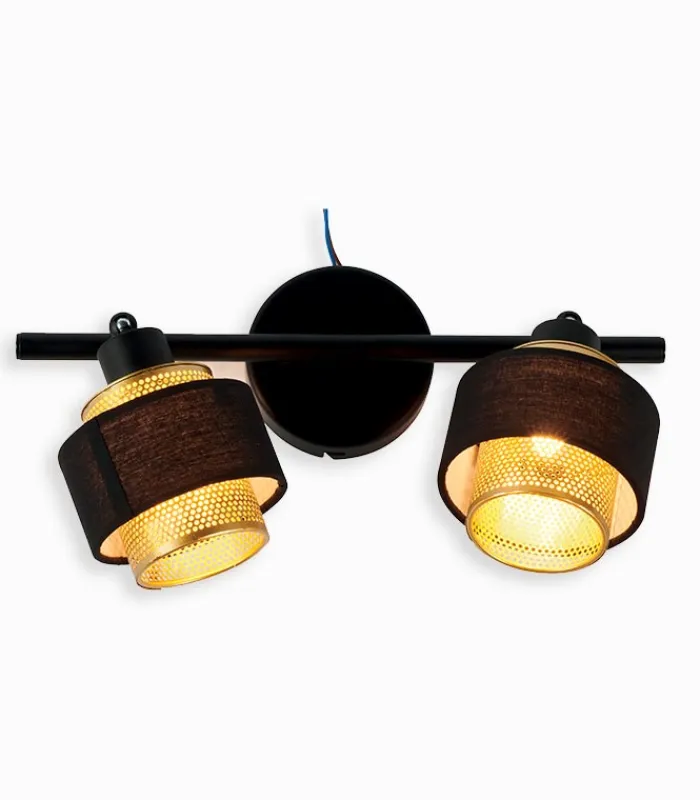 Spots & Plafonniers|Cocktail Scandinave Rampe de 2 spots amovibles GOLDLINE