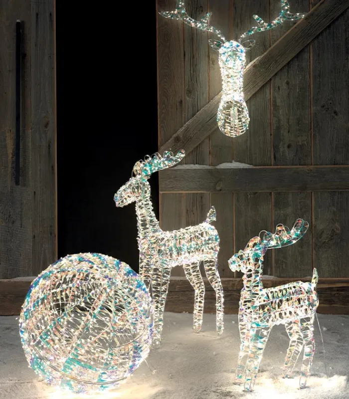 Décorations Led|Cocktail Scandinave Renne lumineux Ratu
