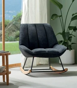 Fauteuils|Cocktail Scandinave Rocking chair LOVETT