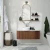 Meubles Avec Vasques|Cocktail Scandinave Salle de bains mural vasque blanche NOR