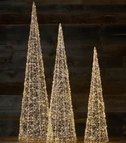 Décorations Led|Cocktail Scandinave Sapin conique lumineux MATALA