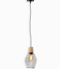 Suspensions|Cocktail Scandinave Suspension abat-jour ovale spirale