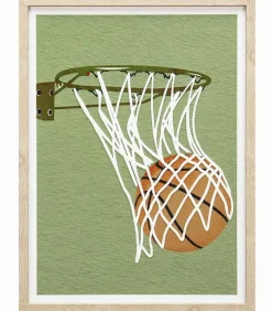 Enfants|Cocktail Scandinave Tableau toile BASKETBALL