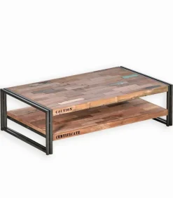 Tables Basses|Cocktail Scandinave Table basse bois de bateau L 120 cm SAMBA