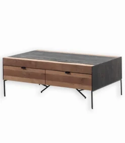 Découvrez Nos Meubles En Teck|Tables Basses|Cocktail Scandinave Table basse chêne teinté noir VALMO