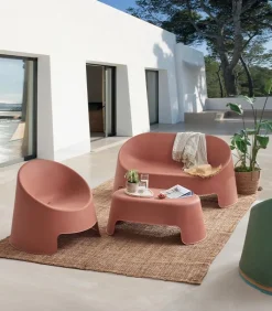 Tables De Jardin|Cocktail Scandinave Table basse de jardin empilable PERRY