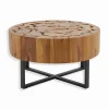 Découvrez Nos Meubles En Teck|Tables Basses|Cocktail Scandinave Table basse ronde teck Ø 80 cm ANGARA