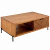 Découvrez Nos Meubles En Teck|Tables Basses|Cocktail Scandinave Table basse teck massif CROXTON 2 tiroirs