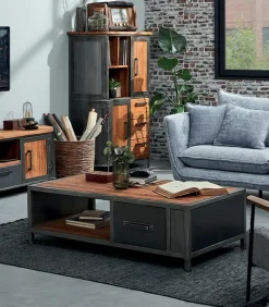 Découvrez Nos Meubles En Teck|Tables Basses|Cocktail Scandinave Table basse teck recycle HEPBURN