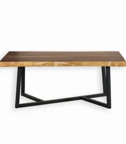 Tables|Cocktail Scandinave Table bois de suar pieds métal KUMA