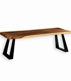 Tables|Cocktail Scandinave Table bois de suar pieds métal LOVINA