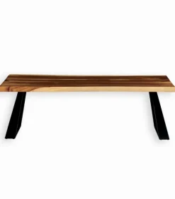 Tables|Cocktail Scandinave Table bois de suar pieds métal LOVINA