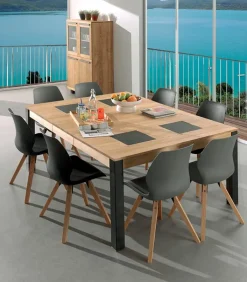 Tables|Cocktail Scandinave Table carrée frêne massif PIER