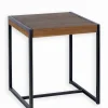 Découvrez Nos Meubles En Teck|Tables|Cocktail Scandinave Table carrée teck et métal BROWTON