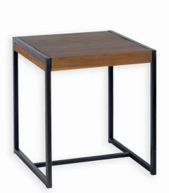 Découvrez Nos Meubles En Teck|Tables|Cocktail Scandinave Table carrée teck et métal BROWTON