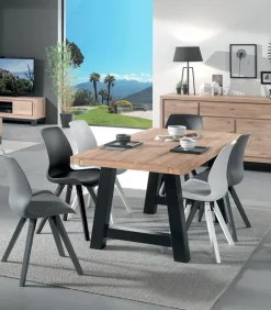 Tables|Cocktail Scandinave Table chêne massif blanchi NYORD