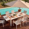 Tables De Jardin|Cocktail Scandinave Table de jardin extensible LANTA