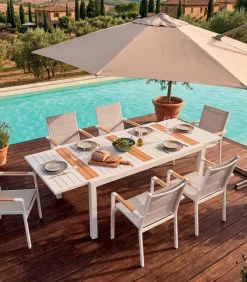Tables De Jardin|Cocktail Scandinave Table de jardin extensible LANTA
